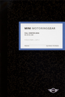 MINI MotoringGear Fall/Winter 2006 catalog