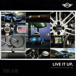 LIVE IT UP. MINI Motoring Accessories brochure