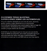 MINI models fold-out brochure in Spanish (2005) (inside)