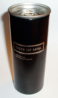 TASTE OF MINI. can (front)