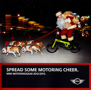 MINI MotoringGear 2012/2013 holiday catalog.