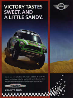 VICTORY TASTES SWEET, AND A LITTLE SANDY. print ad