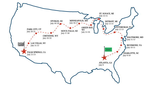 MTTS 2006 Route Map