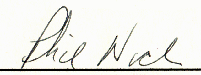 Phil Wicks autograph