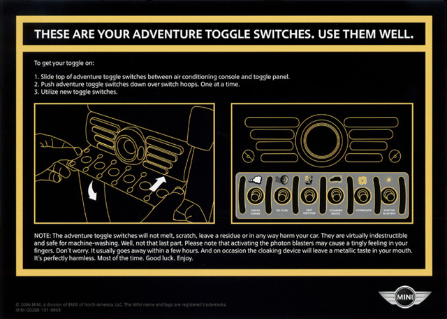 adventure toggle switches card