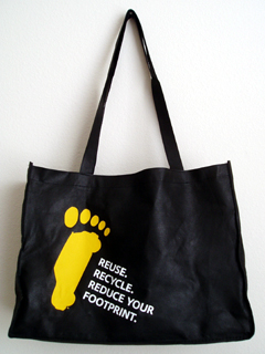 Carfun Footprint shopping bag (front)