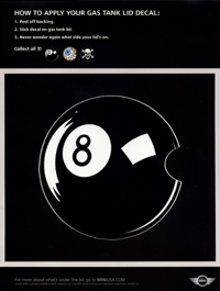 8-ball gas tank lid decal ad