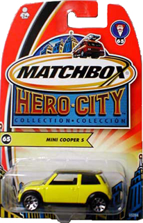 MINI COOPER S Union Jack 2004 Matchbox Hero City 1/64 scale diecast No 75 
