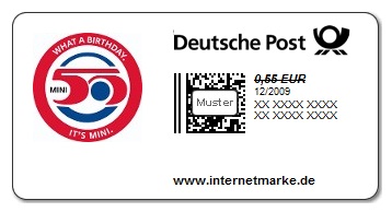 MINI 50 Deutsche Post stamp