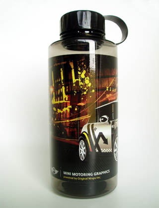 MINI Motoring Graphics bottle (back)
