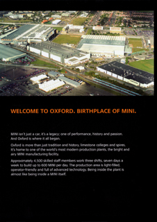 MINI PRODUCTION @ OXFORD brochure (inside)