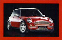 MINI USA Let's Motor card (Chili Red)