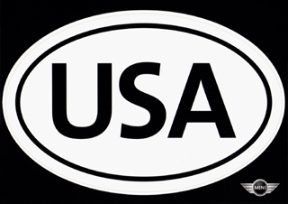 USA oval sticker