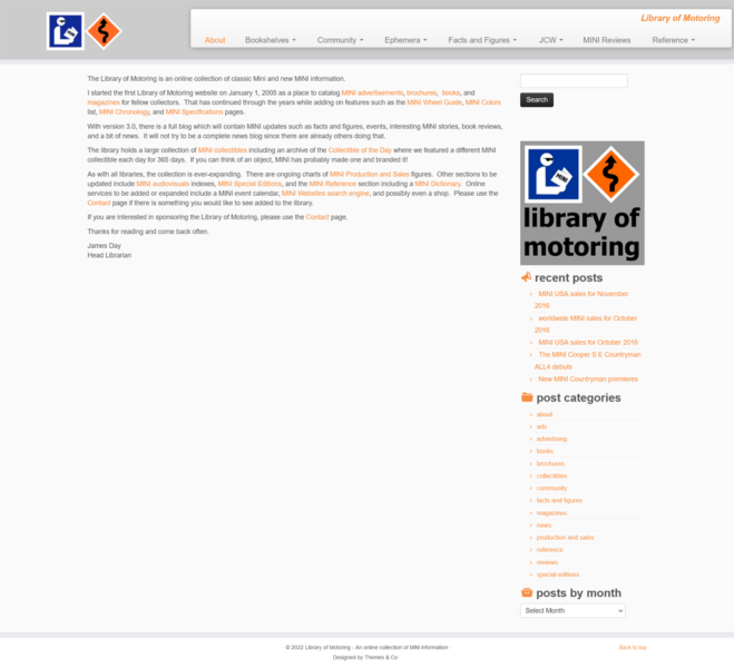 Library of Motoring Homepage 4.0